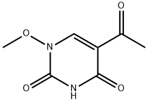 5-ACETYL-1-METHOXY-2,4(1H,3H)-PYRIMIDINEDIONE Struktur