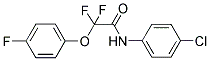 N-(4-CHLOROPHENYL)-2,2-DIFLUORO-2-(4-FLUOROPHENOXY)ACETAMIDE Struktur