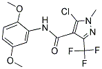 5-CHLORO-N-(2,5-DIMETHOXYPHENYL)-1-METHYL-3-(TRIFLUOROMETHYL)-1H-PYRAZOLE-4-CARBOXAMIDE Struktur