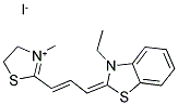 3-ETHYL-2-(3-METHYLHIAZOLINYLIDENE)-1-PROPENYL-BENZOTHIAZOLIUM IODIDE Struktur