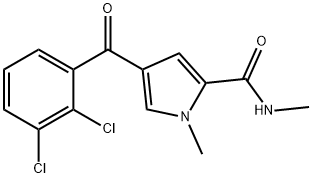 4-(2,3-DICHLOROBENZOYL)-N,1-DIMETHYL-1H-PYRROLE-2-CARBOXAMIDE Struktur