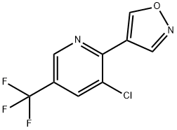 3-CHLORO-2-(4-ISOXAZOLYL)-5-(TRIFLUOROMETHYL)PYRIDINE Struktur