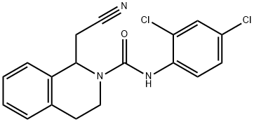 1-(CYANOMETHYL)-N-(2,4-DICHLOROPHENYL)-3,4-DIHYDRO-2(1H)-ISOQUINOLINECARBOXAMIDE Struktur