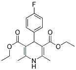 DIETHYL 1,4-DIHYDRO-2,6-DIMETHYL-4-(4-FLUOROPHENYL)-3,5-PYRIDINEDICARBOXYLATE Struktur