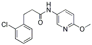 3-(2-CHLOROPHENYL)-N-(6-METHOXY(3-PYRIDYL))PROPANAMIDE Struktur