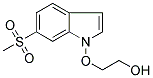 1-[(2-HYDROXYETHYL)OXY]-6-(METHYLSULPHONYL)INDOLE Struktur