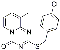 2-[(4-CHLOROBENZYL)SULFANYL]-9-METHYL-4H-PYRIDO[1,2-A][1,3,5]TRIAZIN-4-ONE Struktur