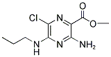 METHYL 3-AMINO-6-CHLORO-5-(PROPYLAMINO)PYRAZINE-2-CARBOXYLATE Struktur