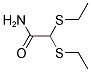 2,2-BIS(ETHYLSULFANYL)ACETAMIDE Struktur