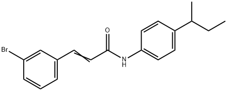 3-(3-BROMOPHENYL)-N-[4-(SEC-BUTYL)PHENYL]ACRYLAMIDE Struktur