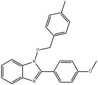 2-(4-METHOXYPHENYL)-1-[(4-METHYLBENZYL)OXY]-1H-1,3-BENZIMIDAZOLE Struktur