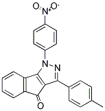 3-(4-METHYLPHENYL)-1-(4-NITROPHENYL)INDENO[2,3-D]PYRAZOL-4-ONE Struktur