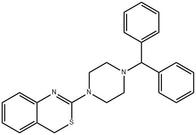 2-(4-BENZHYDRYLPIPERAZINO)-4H-3,1-BENZOTHIAZINE Struktur