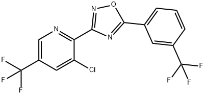 3-CHLORO-5-(TRIFLUOROMETHYL)-2-(5-[3-(TRIFLUOROMETHYL)PHENYL]-1,2,4-OXADIAZOL-3-YL)PYRIDINE Struktur