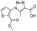 1-[2-(METHOXYCARBONYL)-3-THIENYL]-5-METHYL-1H-1,2,3-TRIAZOLE-4-CARBOXYLIC ACID Struktur