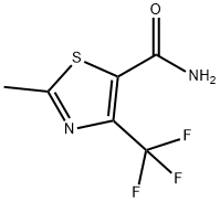 2-METHYL-4-(TRIFLUOROMETHYL)-1,3-THIAZOLE-5-CARBOXAMIDE Struktur