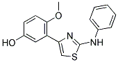 4-METHOXY-3-(4-(PHENYLAMINO)(3,5-THIAZOLYL))PHENOL Struktur