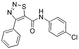 N-(4-CHLOROPHENYL)-4-PHENYL-1,2,3-THIADIAZOLE-5-CARBOXAMIDE Struktur