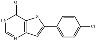 6-(4-CHLOROPHENYL)-3,4-DIHYDROTHIENO-[3,2-D]PYRIMIDIN-4-ONE Struktur