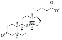 5-BETA-CHOLANIC ACID-3-ONE METHYL ESTER Struktur