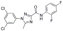 1-(3,5-DICHLOROPHENYL)-N-(2,4-DIFLUOROPHENYL)-5-METHYL-1H-1,2,4-TRIAZOLE-3-CARBOXAMIDE Struktur