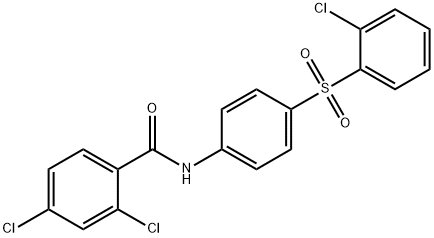 2,4-DICHLORO-N-(4-[(2-CHLOROPHENYL)SULFONYL]PHENYL)BENZENECARBOXAMIDE Struktur