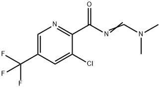 3-CHLORO-N-[(DIMETHYLAMINO)METHYLENE]-5-(TRIFLUOROMETHYL)-2-PYRIDINECARBOXAMIDE Struktur