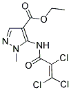 ETHYL 1-METHYL-5-[(2,3,3-TRICHLOROACRYLOYL)AMINO]-1H-PYRAZOLE-4-CARBOXYLATE Struktur