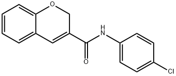 N-(4-CHLOROPHENYL)-2H-CHROMENE-3-CARBOXAMIDE Struktur