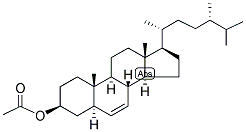 7,5ALPHA-CHOLESTEN-24ALPHA-METHYL-3BETA-OL 3-ACETATE Struktur