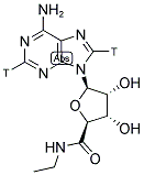 5'-N-ETHYLCARBOXAMIDOADENOSINE, [ADENINE-2,8-3H]- Struktur