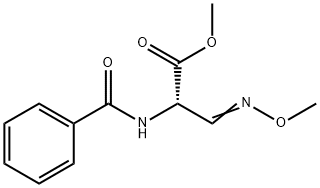 METHYL 2-(BENZOYLAMINO)-3-(METHOXYIMINO)PROPANOATE Struktur