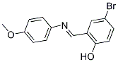 4-BROMO-2-([(4-METHOXYPHENYL)IMINO]METHYL)PHENOL Struktur