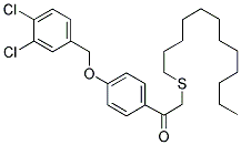 1-(4-[(3,4-DICHLOROBENZYL)OXY]PHENYL)-2-(DODECYLSULFANYL)-1-ETHANONE Struktur