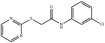 N-(3-CHLOROPHENYL)-2-(2-PYRIMIDINYLSULFANYL)ACETAMIDE Struktur