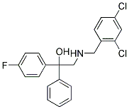 2-[(2,4-DICHLOROBENZYL)AMINO]-1-(4-FLUOROPHENYL)-1-PHENYL-1-ETHANOL Struktur