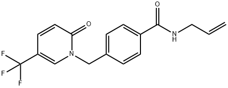 N-ALLYL-4-([2-OXO-5-(TRIFLUOROMETHYL)-1(2H)-PYRIDINYL]METHYL)BENZENECARBOXAMIDE Struktur