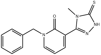 1-BENZYL-3-(4-METHYL-5-SULFANYL-4H-1,2,4-TRIAZOL-3-YL)-2(1H)-PYRIDINONE Struktur