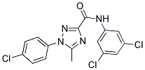 1-(4-CHLOROPHENYL)-N-(3,5-DICHLOROPHENYL)-5-METHYL-1H-1,2,4-TRIAZOLE-3-CARBOXAMIDE Struktur