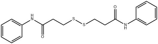 3-[(3-ANILINO-3-OXOPROPYL)DISULFANYL]-N-PHENYLPROPANAMIDE Struktur