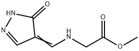 METHYL 2-([(5-OXO-1,5-DIHYDRO-4H-PYRAZOL-4-YLIDEN)METHYL]AMINO)ACETATE Struktur