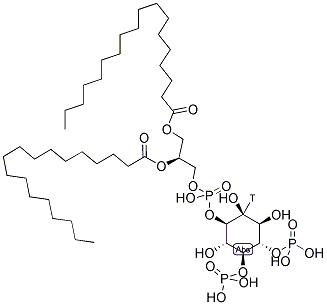 PHOSPHATIDYLINOSITOL 4, 5-BISPHOSPHATE, [INOSITOL-2-3H(N)]- Struktur