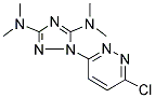 1-(6-CHLORO-3-PYRIDAZINYL)-N3,N3,N5,N5-TETRAMETHYL-1H-1,2,4-TRIAZOLE-3,5-DIAMINE Struktur