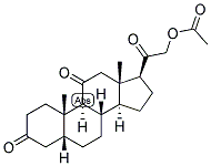 5-BETA-PREGNAN-21-OL-3,11,20-TRIONE ACETATE Struktur