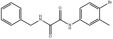 N1-BENZYL-N2-(4-BROMO-3-METHYLPHENYL)ETHANEDIAMIDE Struktur