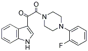 2-(4-(2-FLUOROPHENYL)PIPERAZINYL)-1-INDOL-3-YLETHANE-1,2-DIONE Struktur