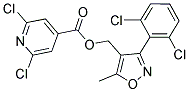 [3-(2,6-DICHLOROPHENYL)-5-METHYLISOXAZOL-4-YL]METHYL 2,6-DICHLOROISONICOTINATE Struktur