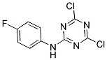 N2-(4-FLUOROPHENYL)-4,6-DICHLORO-1,3,5-TRIAZIN-2-AMINE Struktur