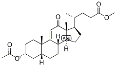 9(11), (5-BETA)-CHOLENIC ACID-3-ALPHA-OL-12-ONE ACETATE METHYL ESTER Struktur