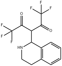 1,1,1,5,5,5-HEXAFLUORO-3-(1,2,3,4-TETRAHYDRO-1-ISOQUINOLINYL)-2,4-PENTANEDIONE Struktur